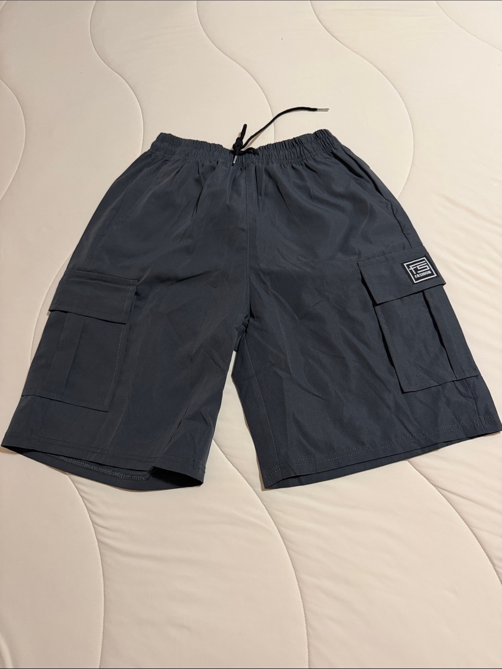 Men's Cargo Shorts in Dark Gray with Utility Pockets